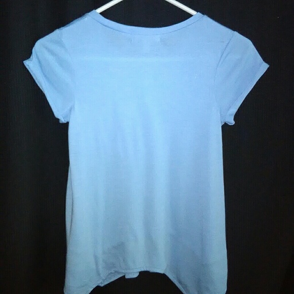 Speechless light blue Short Sleeve Top/Blouse - Picture 2 of 6